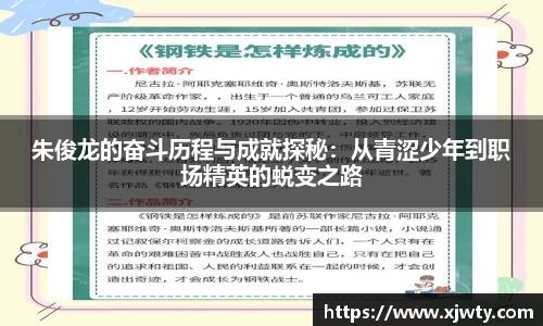 朱俊龙的奋斗历程与成就探秘：从青涩少年到职场精英的蜕变之路